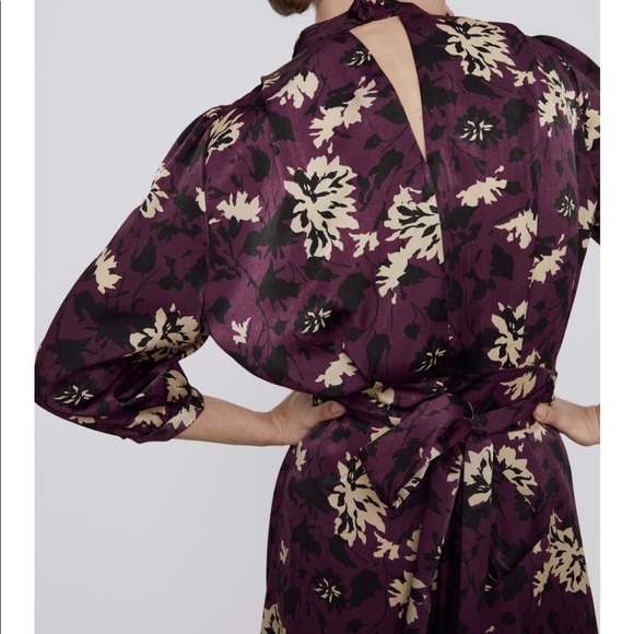 Zara Floral Print Dress - Picture 3 of 9